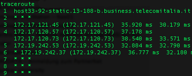 Problema routing Telecom Italia Sparkle